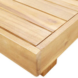 Coffee Table 100x60x25 cm Solid Acacia Wood - Close-Up Angle