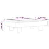Coffee Table 100x60x25 cm Solid Acacia Wood