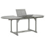 Garden Table Grey 200x100x75 cm Solid Acacia Wood