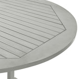Garden Table Grey 200x100x75 cm Solid Acacia Wood