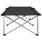 Camping Bed 206x75x45 cm XXL Black