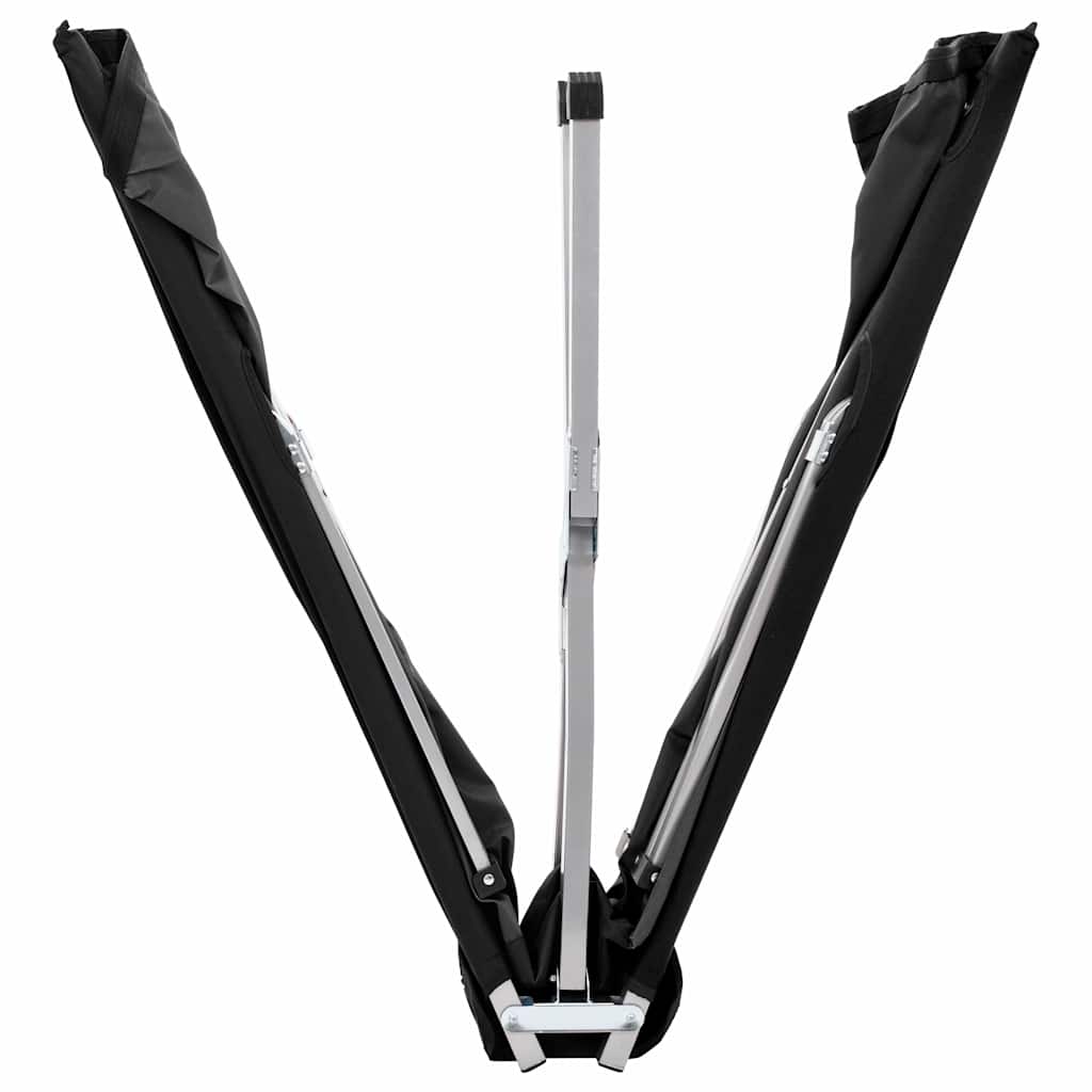 Camping Bed 206x75x45 cm XXL Black