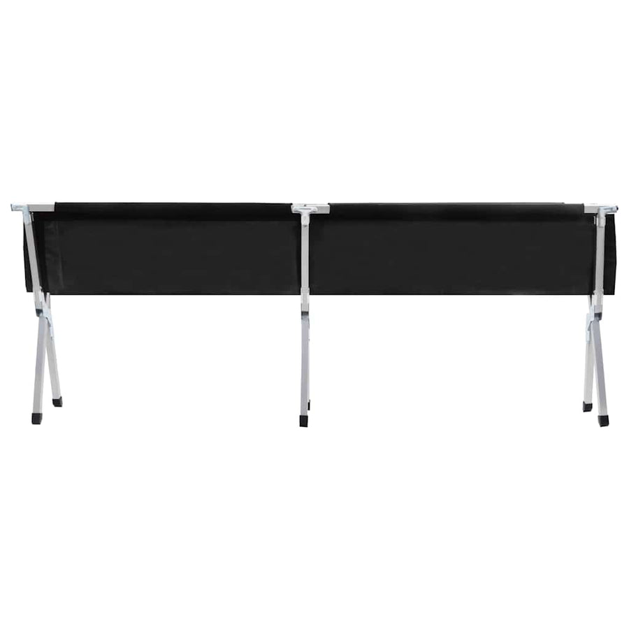 Camping Bed 210x80x48 cm XXL Black