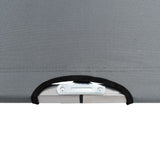 Camping Bed 210x80x48 cm XXL Grey - Rear View