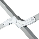 Camping Bed 210x80x48 cm XXL Grey - Close-Up Angle