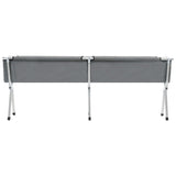 Camping Bed 210x80x48 cm XXL Grey - Low Angle