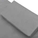 Outdoor Lounge Bed Fabric Anthracite - 45-Degree Angle