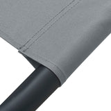 Outdoor Lounge Bed with Canopy & Pillow Grey - 45-Degree Angle