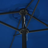 Garden Parasol with Aluminium Pole 460x270 cm Blue - 45-Degree Angle