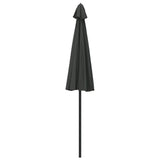Garden Parasol with Aluminium Pole 270 cm Anthracite - Top-Down View