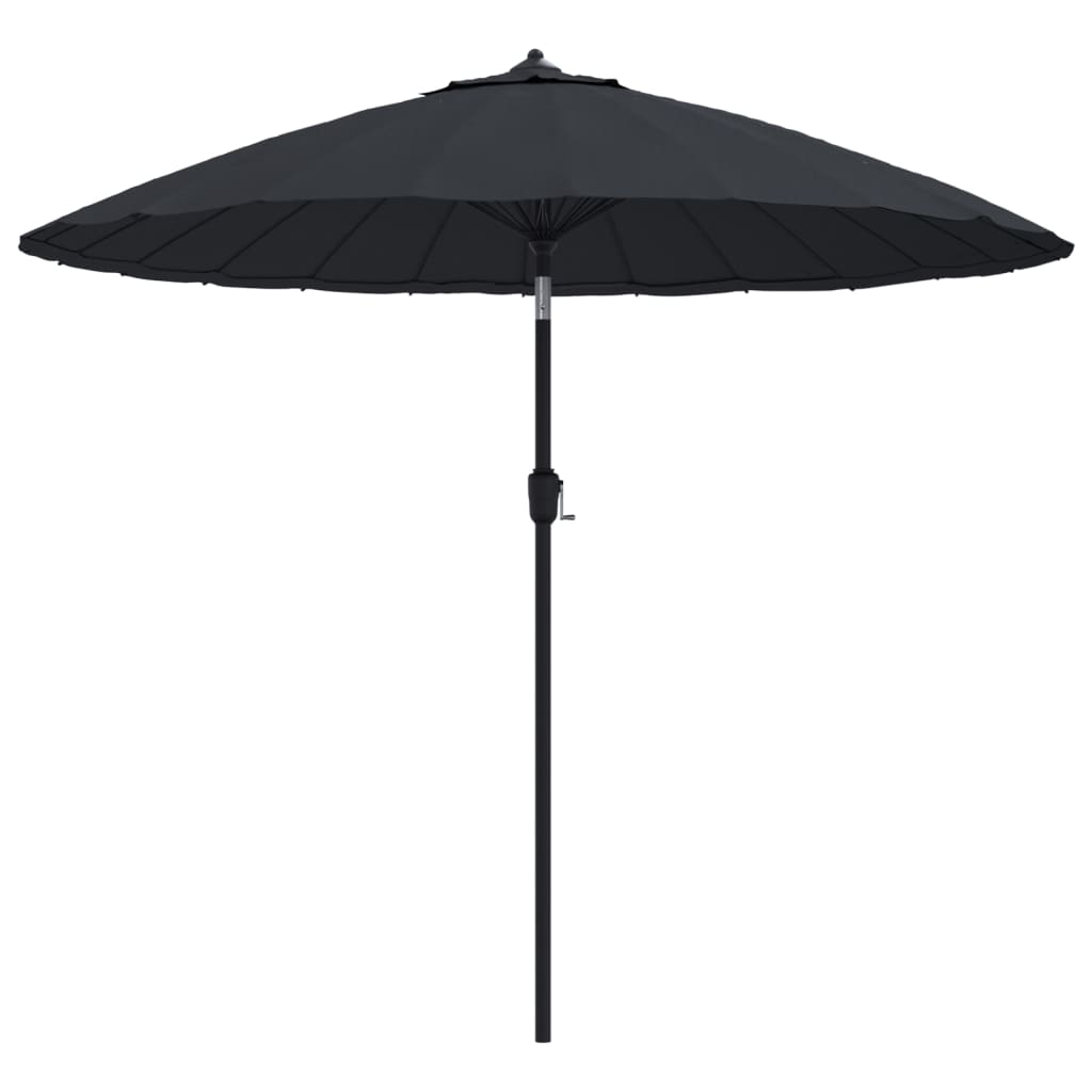 Garden Parasol with Aluminium Pole 270 cm Black