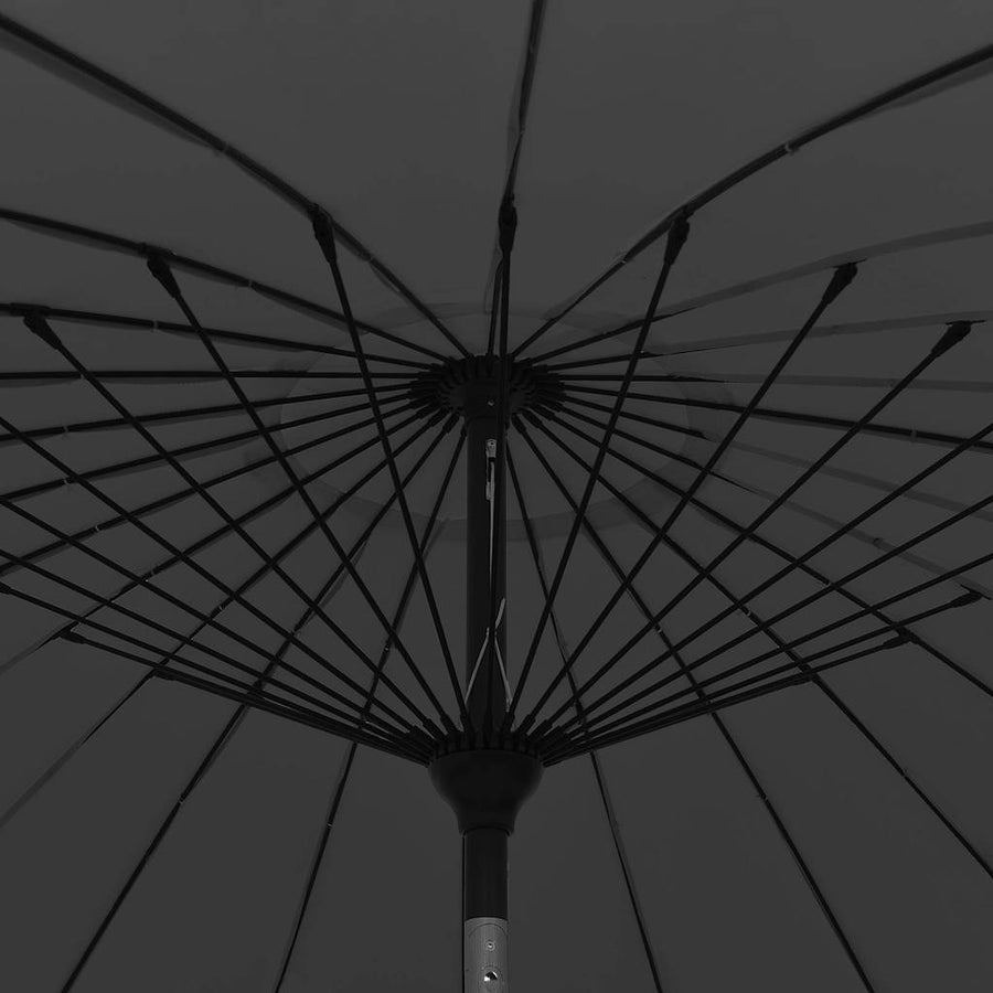 Garden Parasol with Aluminium Pole 250 cm Black