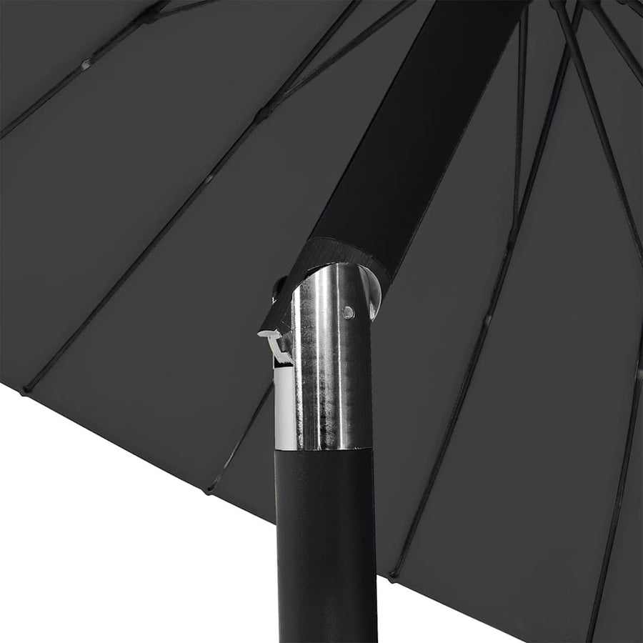 Garden Parasol with Aluminium Pole 250 cm Black