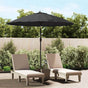 Garden Parasol with Aluminium Pole 250 cm Black