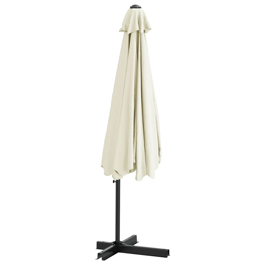 Garden Parasol with Steel Pole 300 cm Sand White