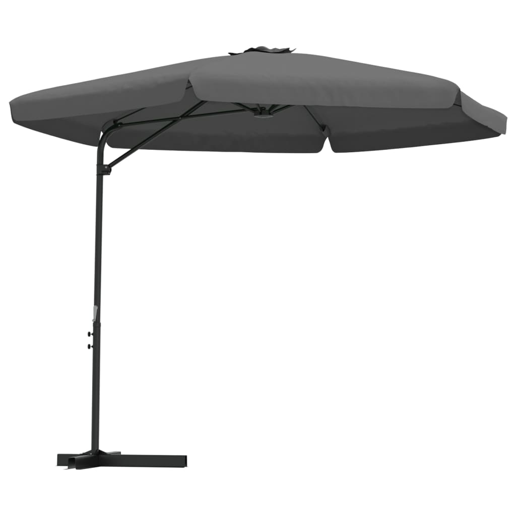 Garden Parasol with Steel Pole 300x250 cm Anthracite