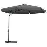 Garden Parasol with Steel Pole 300x250 cm Anthracite