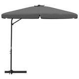 Garden Parasol with Steel Pole 300x250 cm Anthracite