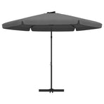 Garden Parasol with Steel Pole 300x250 cm Anthracite