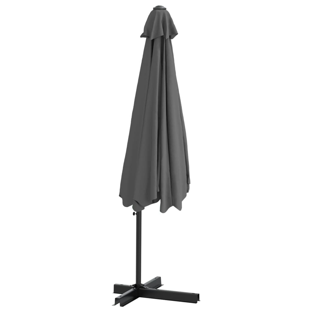Garden Parasol with Steel Pole 300x250 cm Anthracite