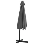 Garden Parasol with Steel Pole 300x250 cm Anthracite