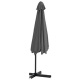 Garden Parasol with Steel Pole 300x250 cm Anthracite - 45-Degree Angle