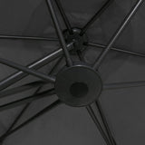 Garden Parasol with Steel Pole 300x250 cm Anthracite