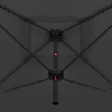 Double Parasol with Steel Pole 250x250 cm Anthracite
