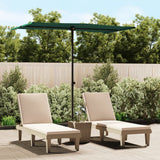 Garden Parasol with Aluminium Pole 180x110 cm Green