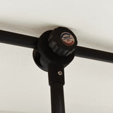 Garden Parasol with Aluminium Pole 180x110 cm Sand White - Low Angle