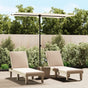 Garden Parasol with Aluminium Pole 180x110 cm Sand White