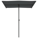 Garden Parasol with Aluminium Pole 180x110 cm Anthracite