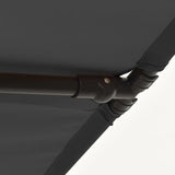 Garden Parasol with Aluminium Pole 180x110 cm Anthracite