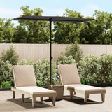 Garden Parasol with Aluminium Pole 180x110 cm Anthracite