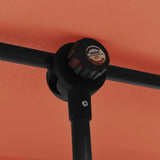 Garden Parasol with Aluminium Pole 180x110 cm Terracotta