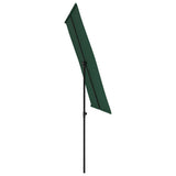 Garden Parasol with Aluminium Pole 2x1.5 m Green