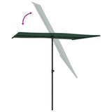Garden Parasol with Aluminium Pole 2x1.5 m Green
