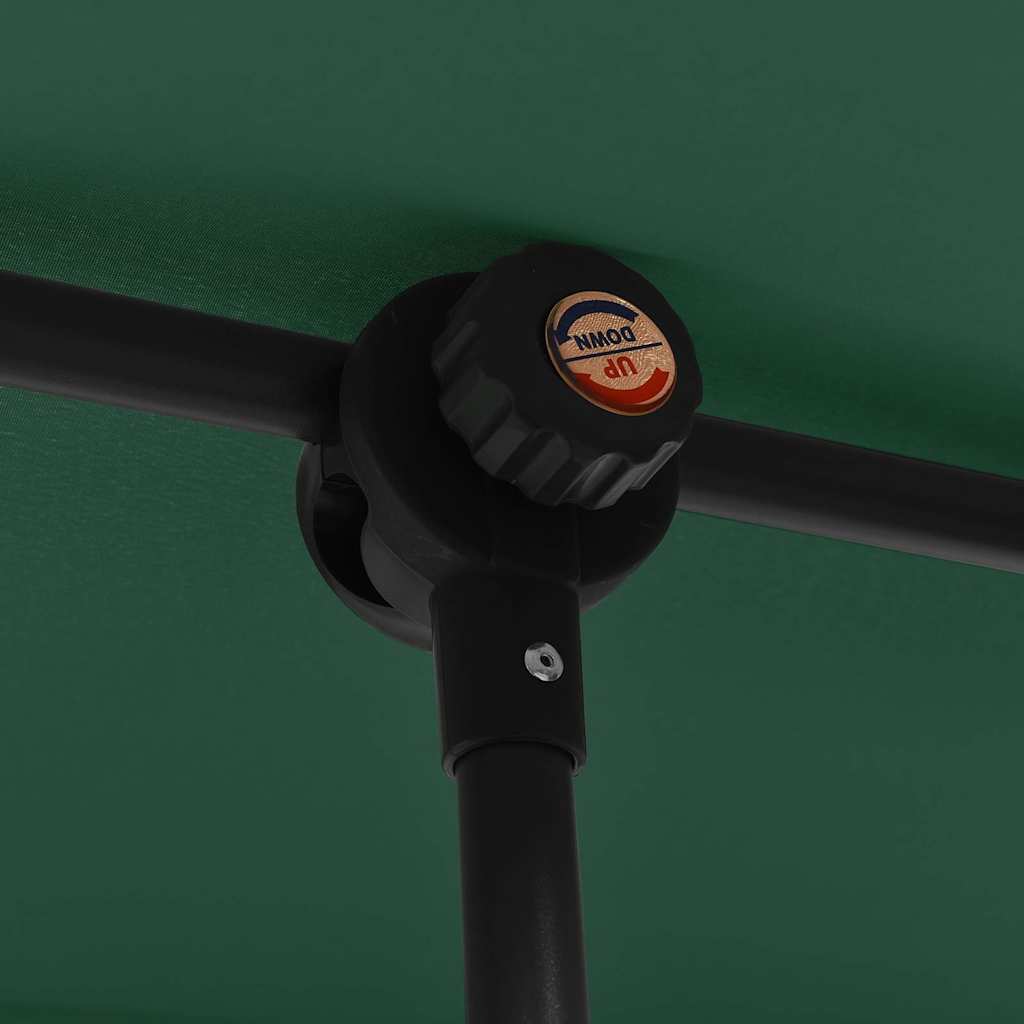 Garden Parasol with Aluminium Pole 2x1.5 m Green