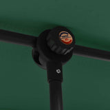 Garden Parasol with Aluminium Pole 2x1.5 m Green