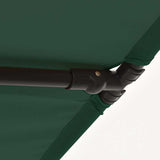 Garden Parasol with Aluminium Pole 2x1.5 m Green
