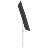 Garden Parasol with Aluminium Pole 2x1.5 m Anthracite - 45-Degree Angle
