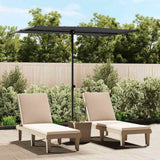Garden Parasol with Aluminium Pole 2x1.5 m Anthracite