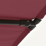 Garden Parasol with Aluminium Pole 2x1.5 m Bordeaux Red - Extra Image