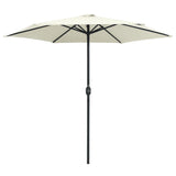 Garden Parasol with Aluminium Pole 270x246 cm Sand White