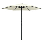 Garden Parasol with Aluminium Pole 270x246 cm Sand White