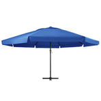 Garden Parasol with Aluminium Pole 500 cm Azure Blue