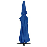 Garden Parasol with Aluminium Pole 500 cm Azure Blue - Side View