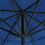 Garden Parasol with Aluminium Pole 500 cm Azure Blue - 45-Degree Angle