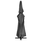 Garden Parasol with Aluminium Pole 600 cm Anthracite - Side View