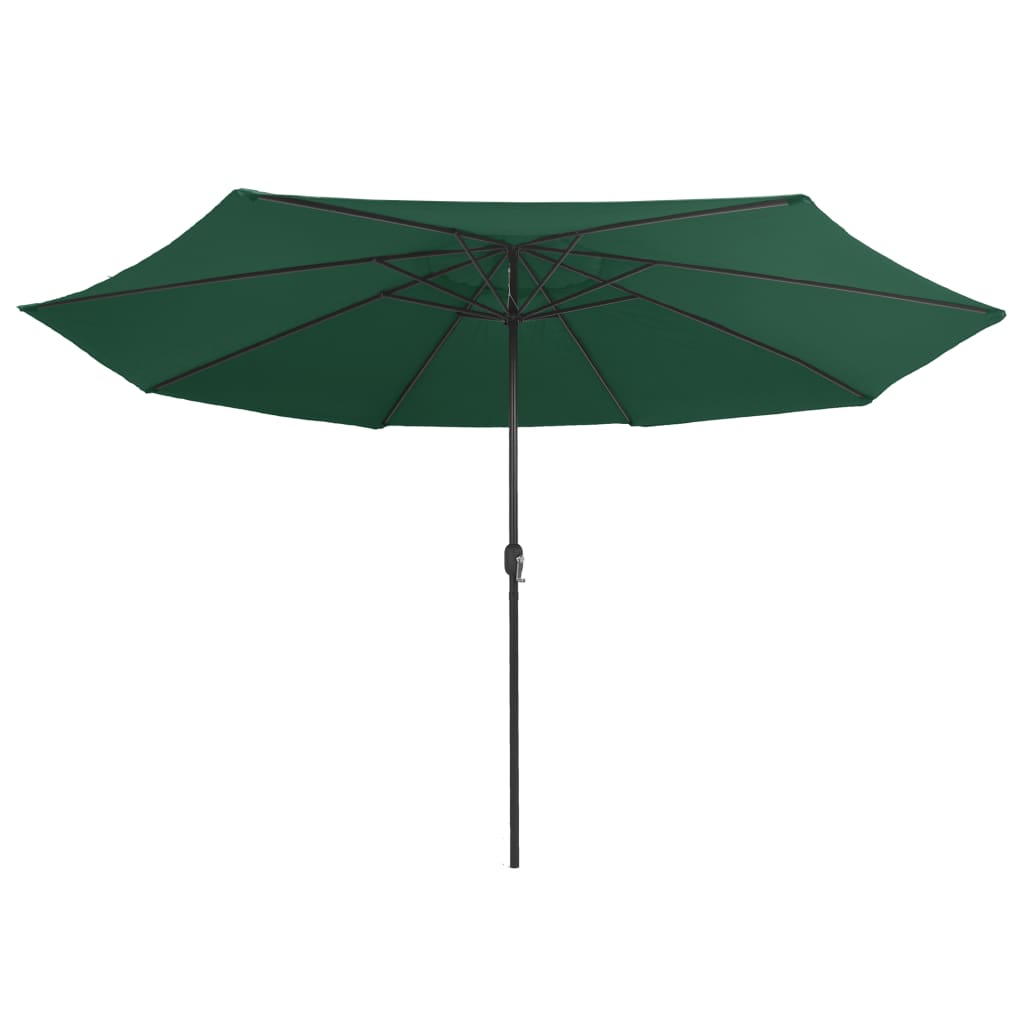 Garden Parasol with Metal Pole 390 cm Green